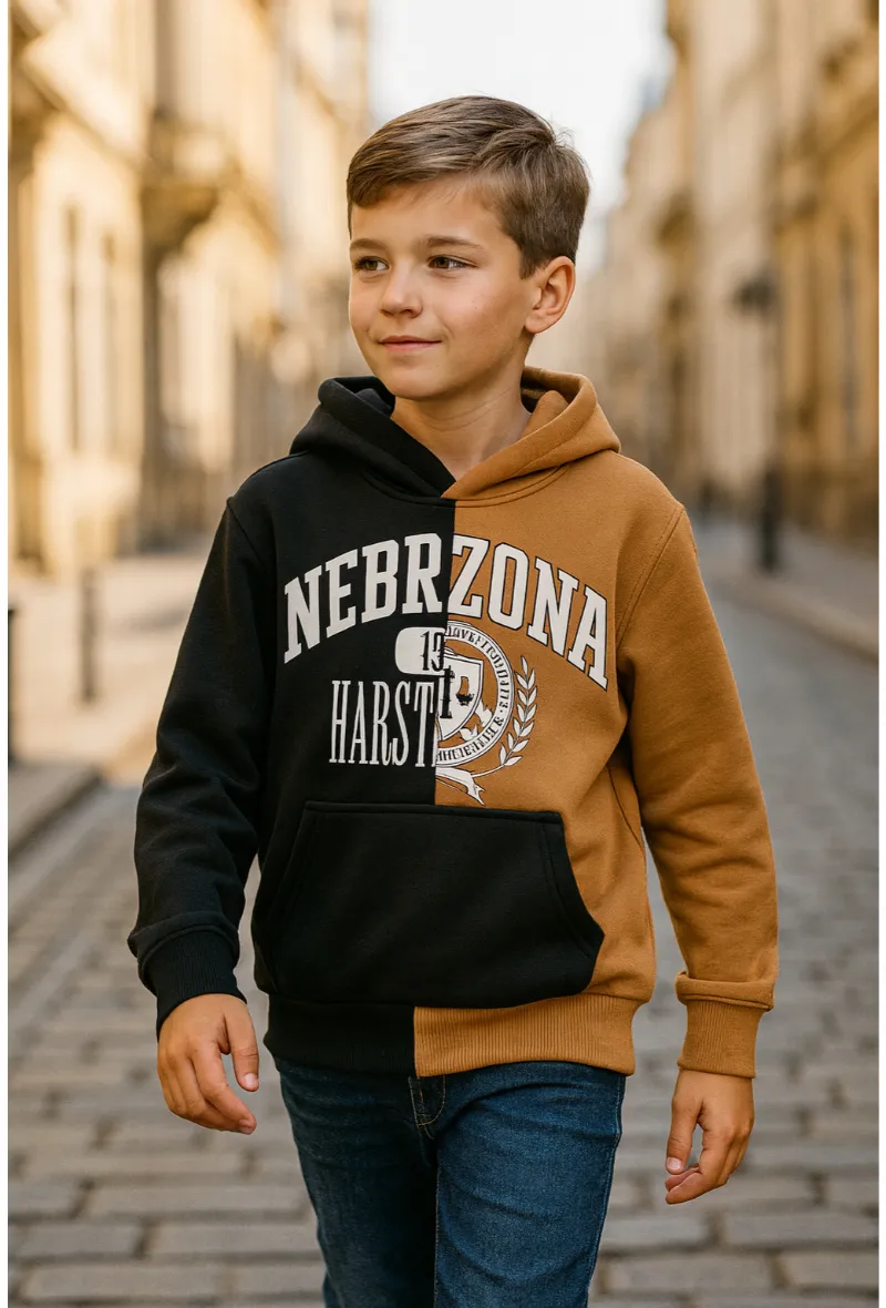 [P143-KAMEL-4Y] Kinder Fleece-Hoodie NEBRZONA (4Y)